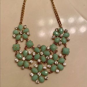 Beautiful teal floral necklace